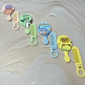 ست آینه و شانه جیبی فانتزی | Mini Cute Mirror & Comb Set